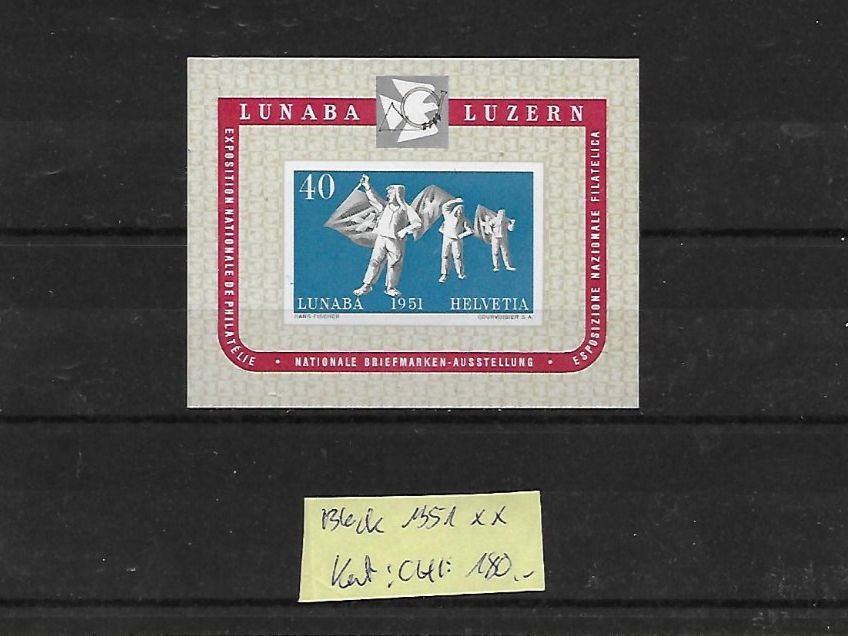 Tous les timbres: Block 1951 ** Kat: CHF 180.- – Neuf (Voir description) à Basel par Ilp