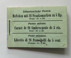 1907 Markenheft Tellknabe MH-05 komplett