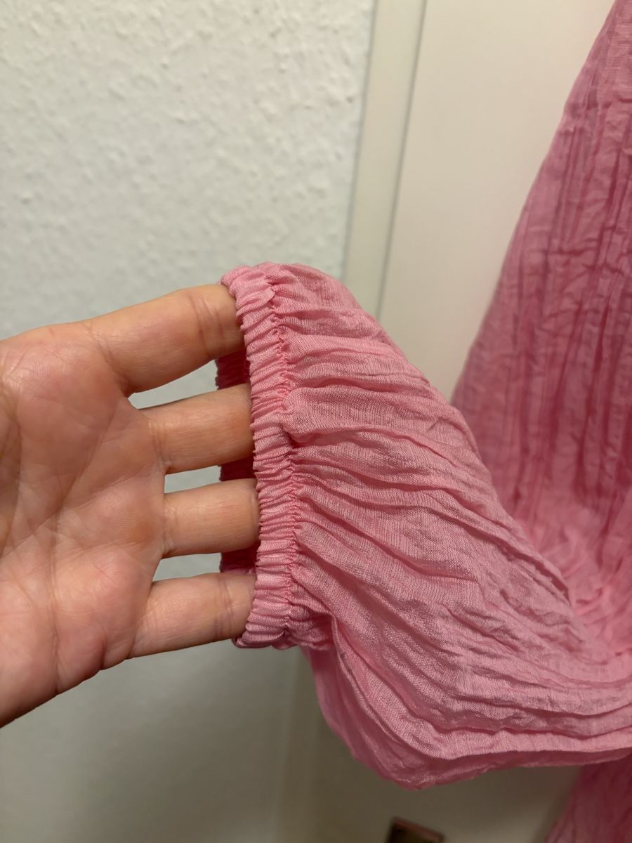 Chemisiers: Boho Bluse rosa leicht transparent  – Neuf (Voir description) à Muttenz par stoeberi01 3