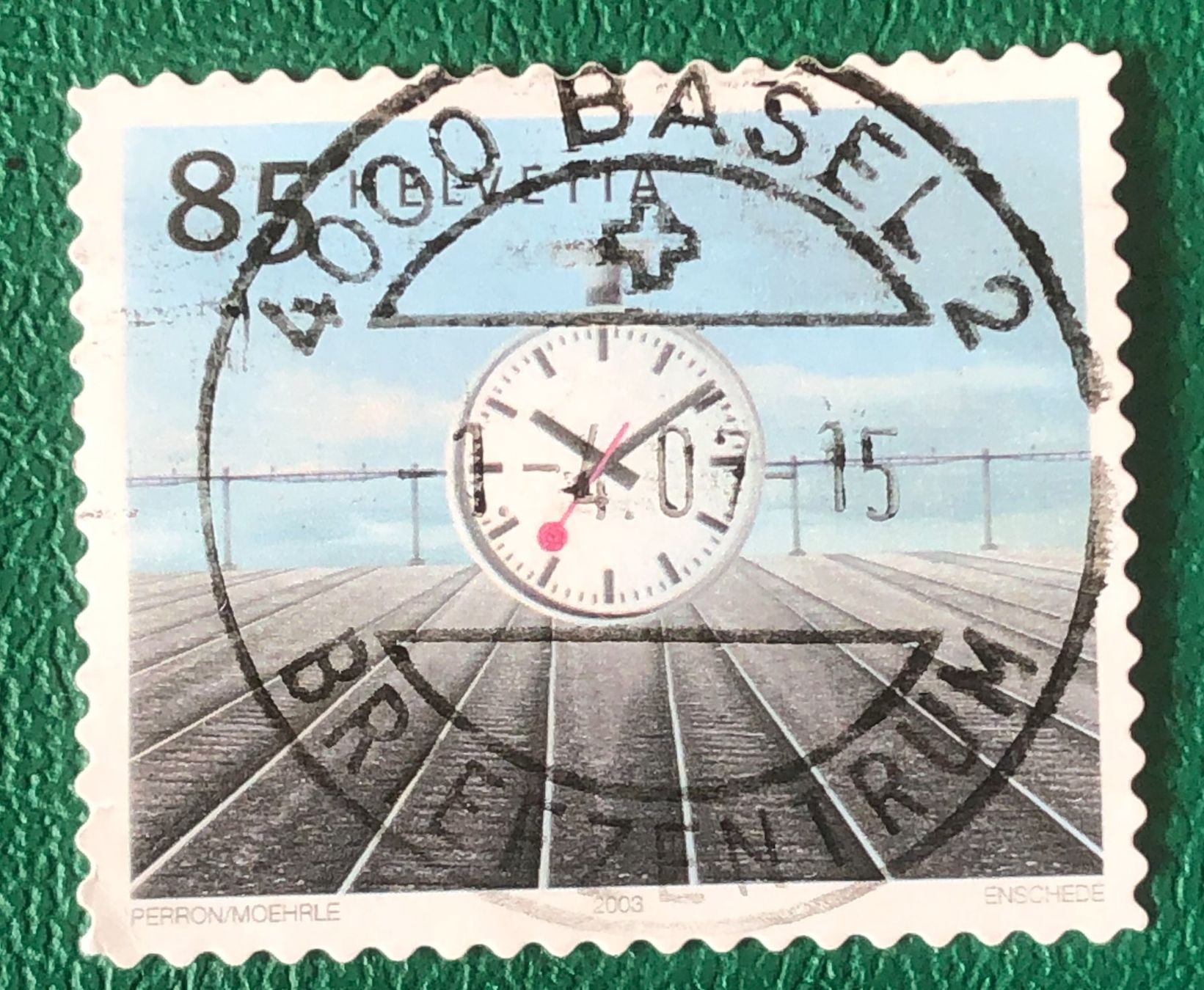 Tutti i francobolli: Nr.1108 mit VollStempel  Bahnhofuhr Basel – Usato da Aarau venduto da Billa007
