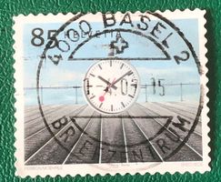 Nr.1108 mit VollStempel  Bahnhofuhr Basel