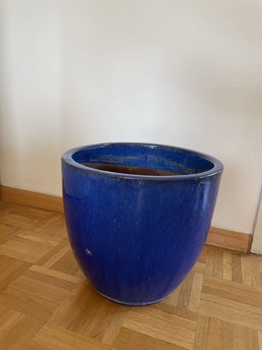 Vasi per fiori: Blumentopf Keramik glasiert.Winterfest. – Usato da Basel venduto da Kamberly 3