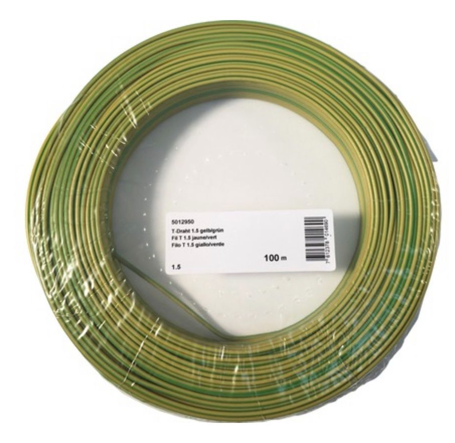 Cavi: T-Draht 1.5mm2 100m PE – Nuovo e nell'imballaggio originale da Luzern venduto da Elektrogut