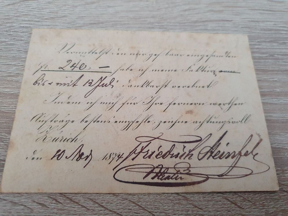 Carte Correspondance Zürich Aarau Kaufen auf Ricardo