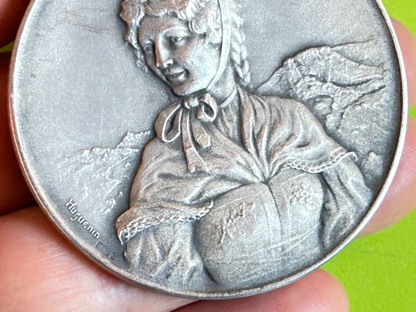 Medaglie: Silbermedaille schützengesellschaft Baselland 1937 Hugunin – Usato da Laufen venduto da belleskulptur 5