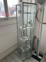 Vitrinen-Schrank Glas Alu mit Fachböden 40x40x175