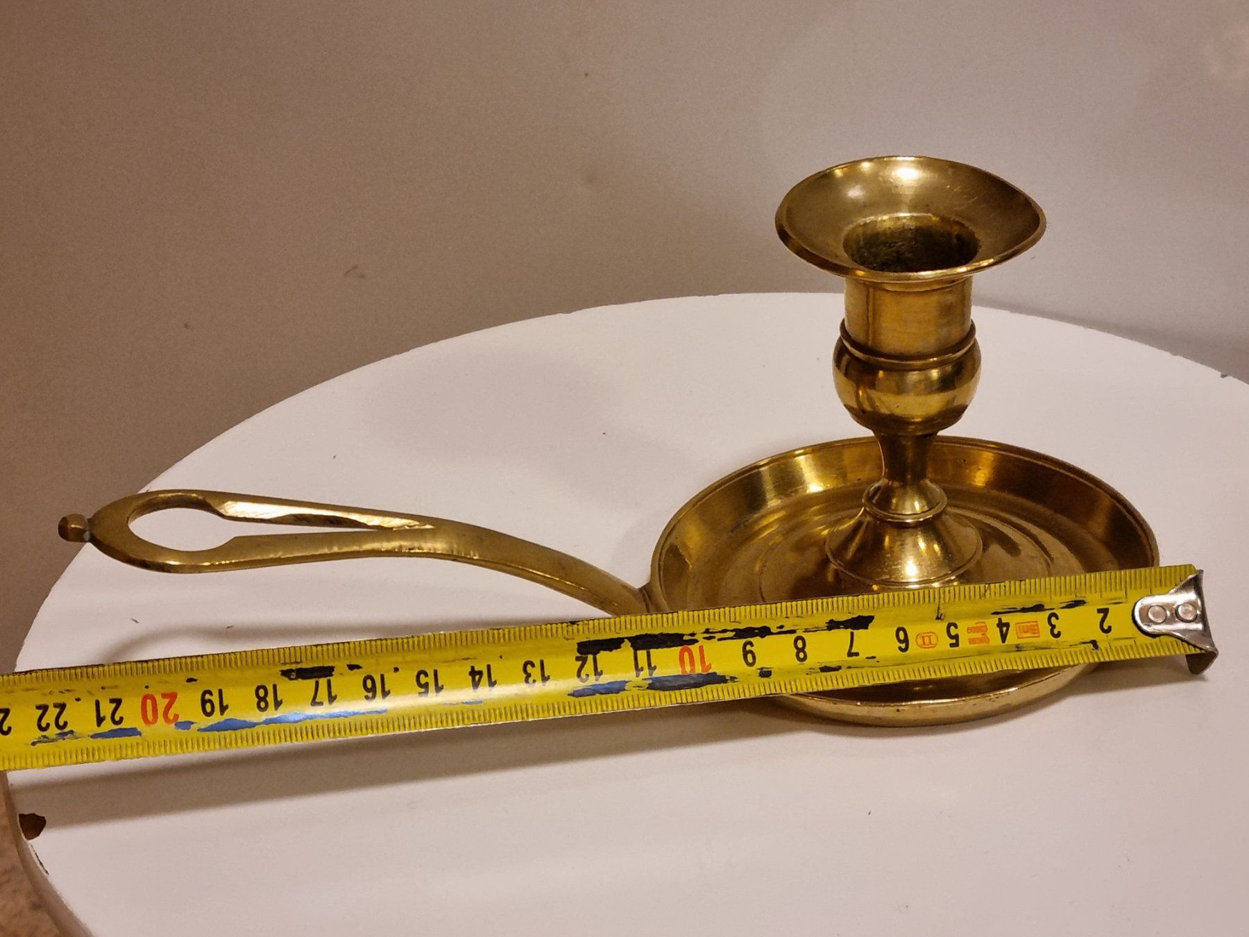 Portacandele: Vintage Messing Kammerleuchter mit Griff – Usato da Scharnachtal venduto da devin03 8