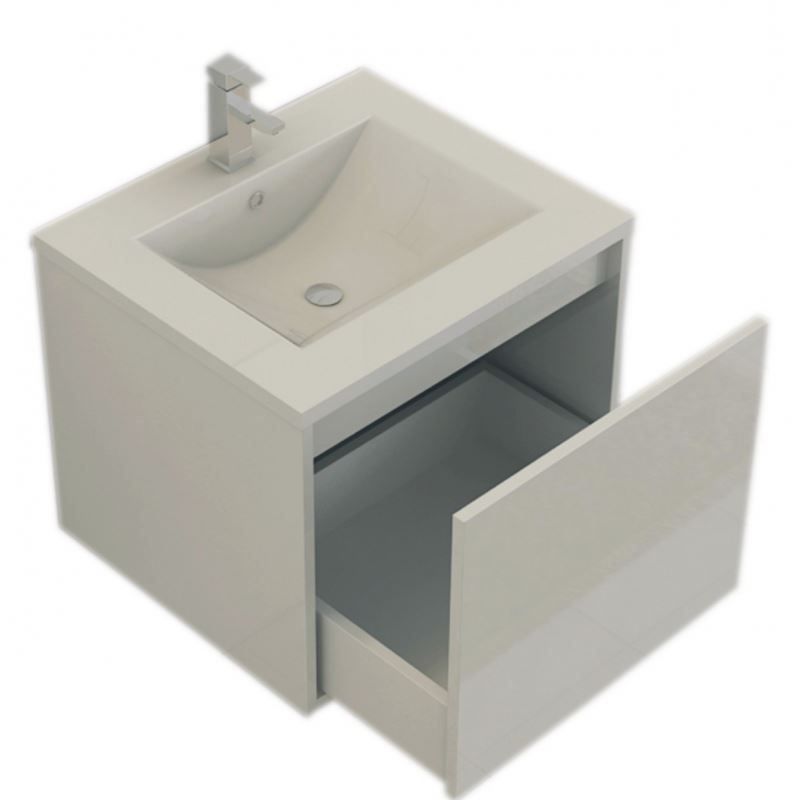 Mobili per bagno: Badmöbelset 'Linz' in weiss - hochg – Nuovo e nell'imballaggio originale da Herbertingen venduto da jet-line-e-trade 4