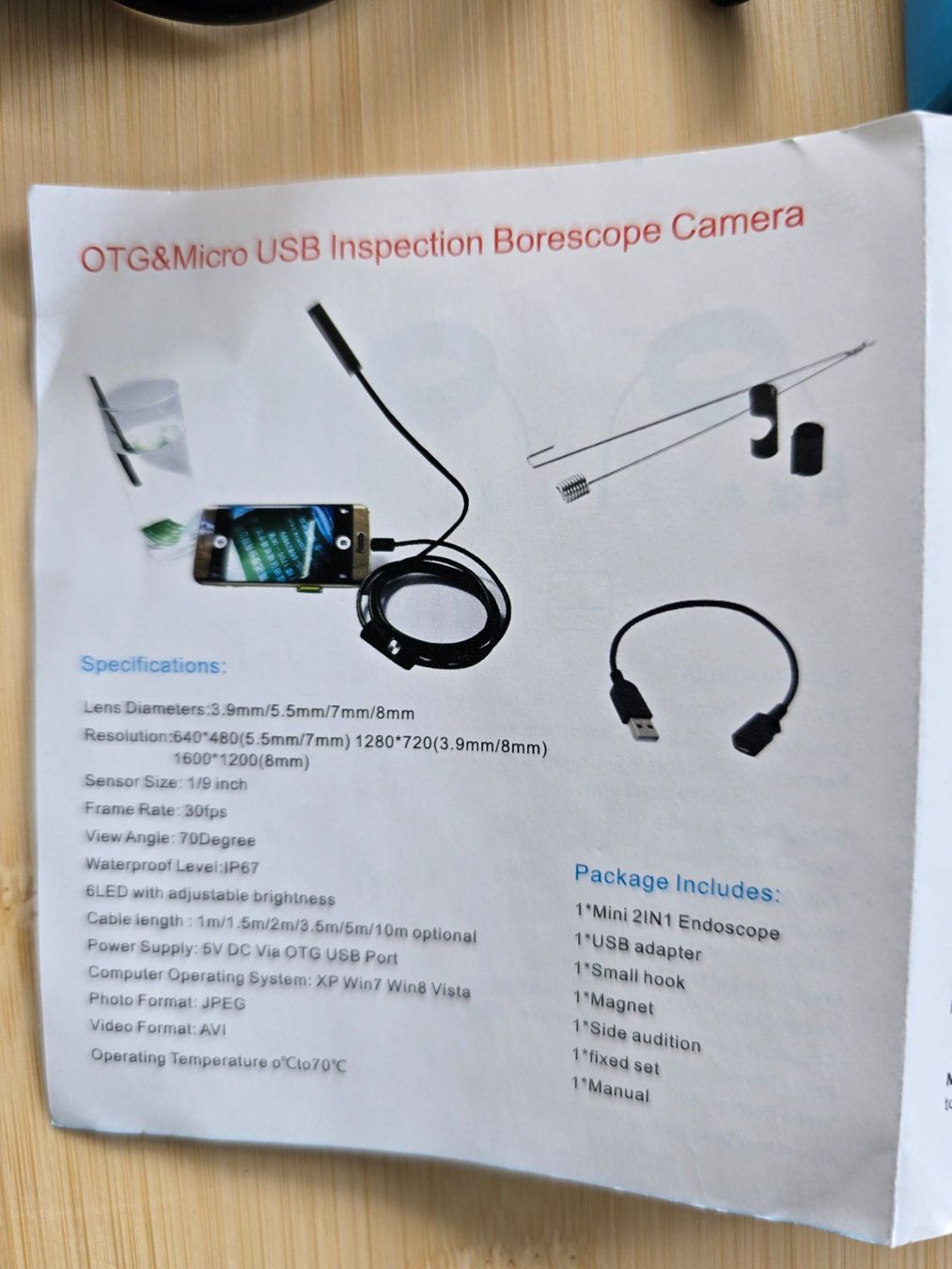 Fotocamera: 3in1 Endoskop Typ-C Android PC Kamera neu – Nuovo e nell'imballaggio originale da Rorschacherberg venduto da Scharfeegge 4