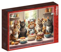 Süsses, lustiges Katzenpuzzle mit 1000 Teilen