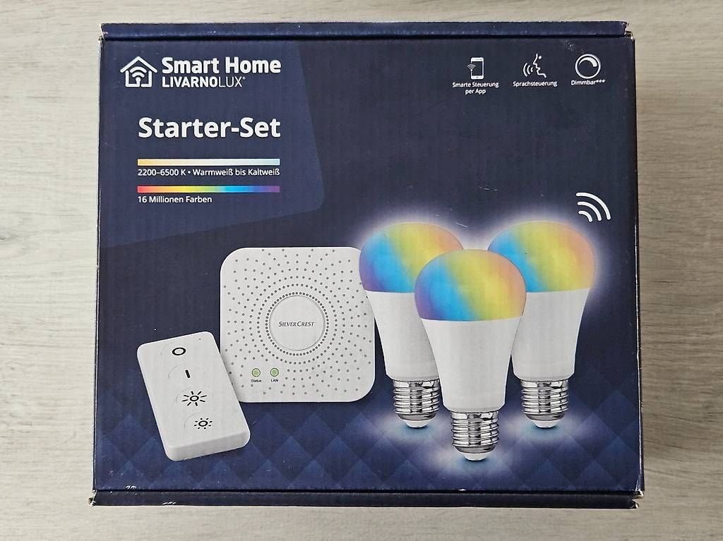 Smart Lampade: Zigbee Gateway + Fernbedienung + 3x LED E27 Lichtsystem – Usato da Zug venduto da nikspk