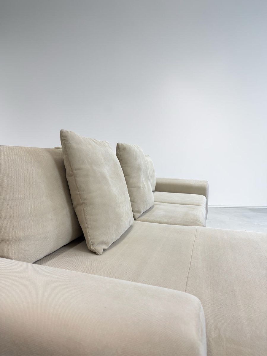 Sofas: Beiges Ecksofa mit Bettfunktion und Stauraum – D'occasion à Fehraltorf par Sofalab.swiss 3