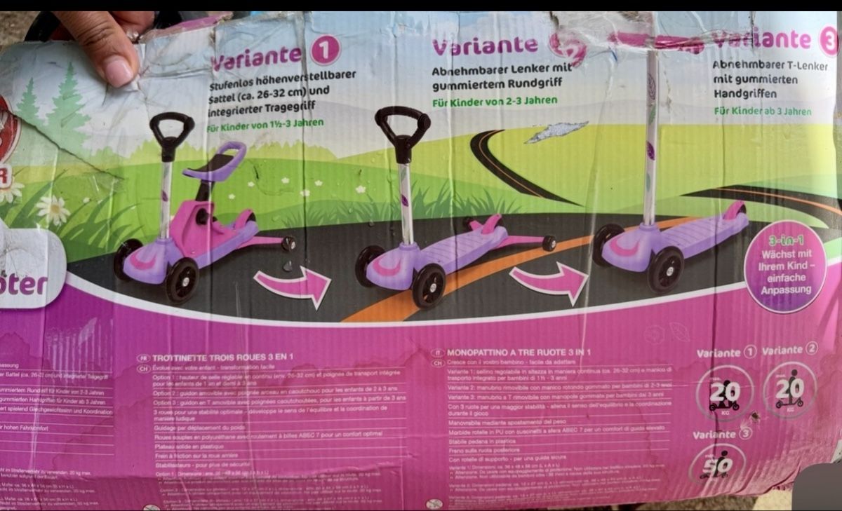 Veicoli per bambini: Trottinett 3 in 1  – Usato da Elgg venduto da Kaboy 1