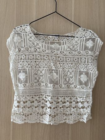 Tally Weijl Spitzentop, Weiss, Strand, XS Sommerlich leicht!