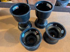 4 Kart Felgen Douglas Wheel schwarz gebraucht