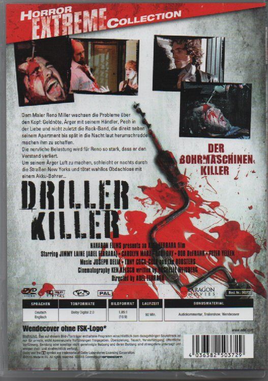 Tutti i DVDs: THE DRILLER KILLER..........uncut Version – Usato da Reinach AG venduto da Masi 1