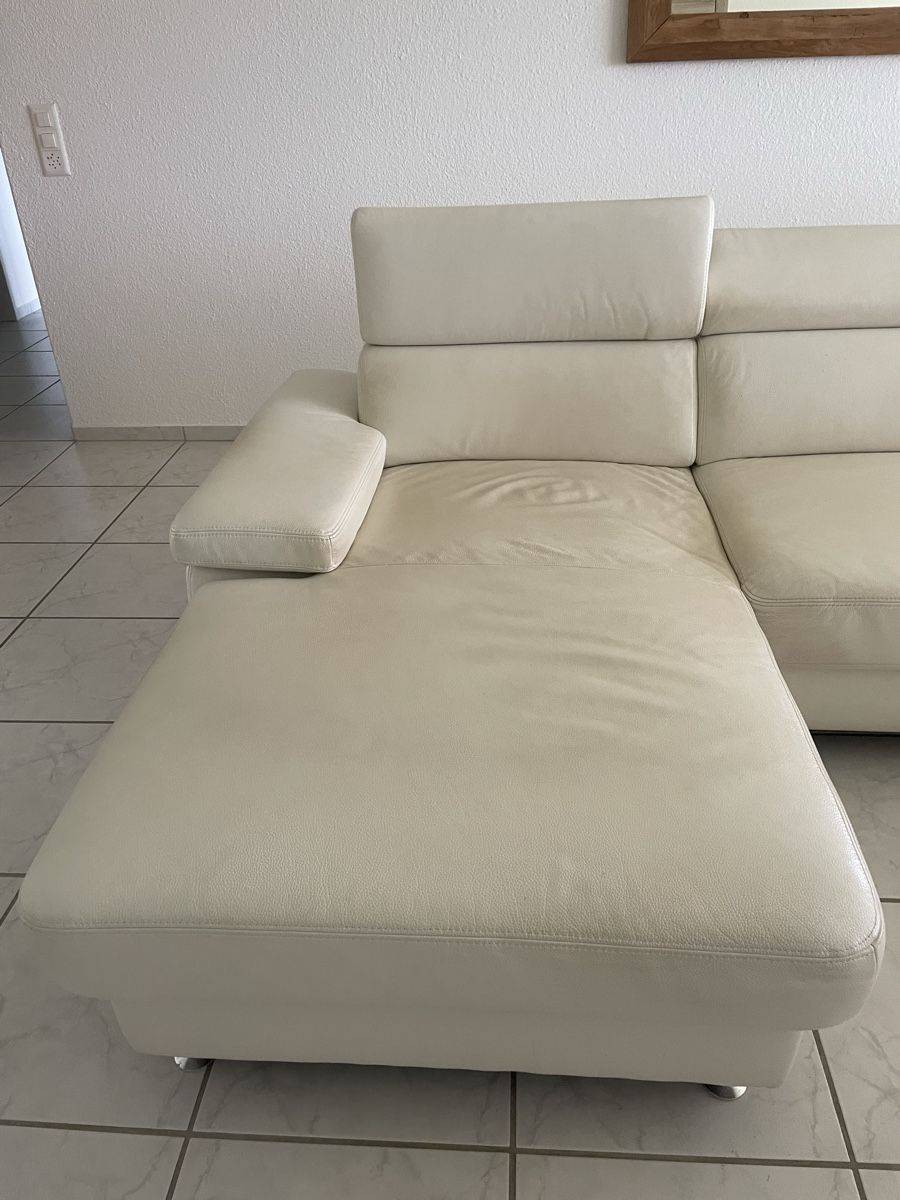Divani: Hochwertiges Ledersofa weiss – Nuovo (secondo la descrizione) da Goldingen venduto da Wolfi04 4