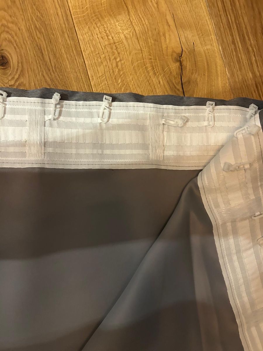 Tende: 2 x Vorhang / Gardine grau Blickdicht – Usato da Rüdlingen venduto da Lichee 2