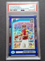 Jayden Daniels RC Optic Preview Blue Scope PSA 10