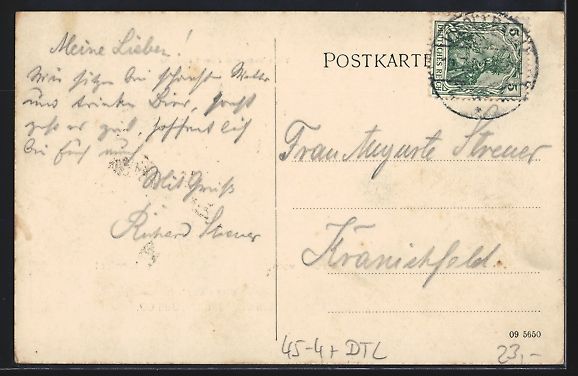Cartoline postali: Vieselbach, Gauturnfest 1909, Turner mit – Usato da Berlin venduto da bartko-reher 1