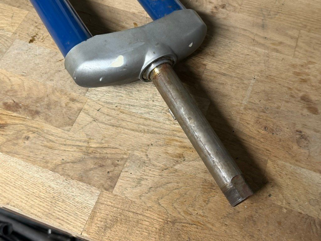 Piaggio Mofa-Ersatzteile: Gabel Piaggio Boxer original blau – Gebraucht aus Bolken von si.x.las 6
