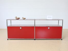 USM Haller Sideboard | Rubinrot 2x2 | Neuwertig