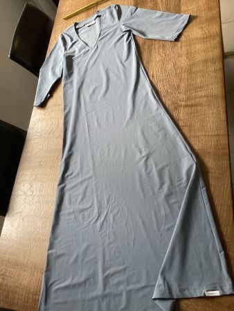 PENN&INK KLEID GR.34/XS rauchblau / Schlauchkleid PENN & INK