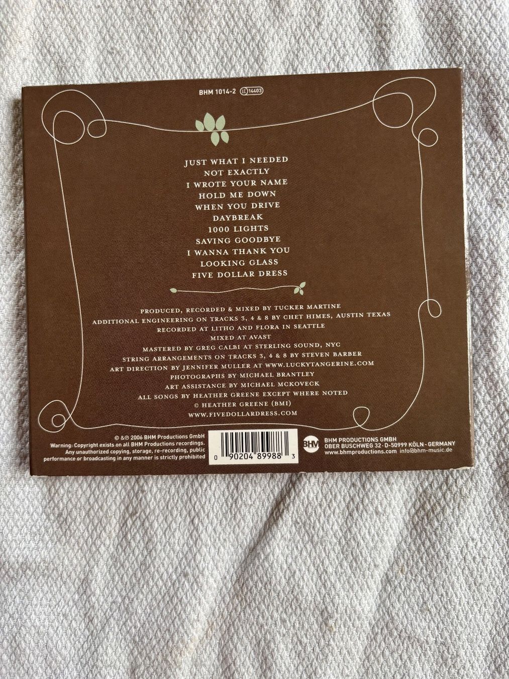 CD: Heather Green: Five Dollar Dress – Usato da Stans venduto da Abukadnezar 1