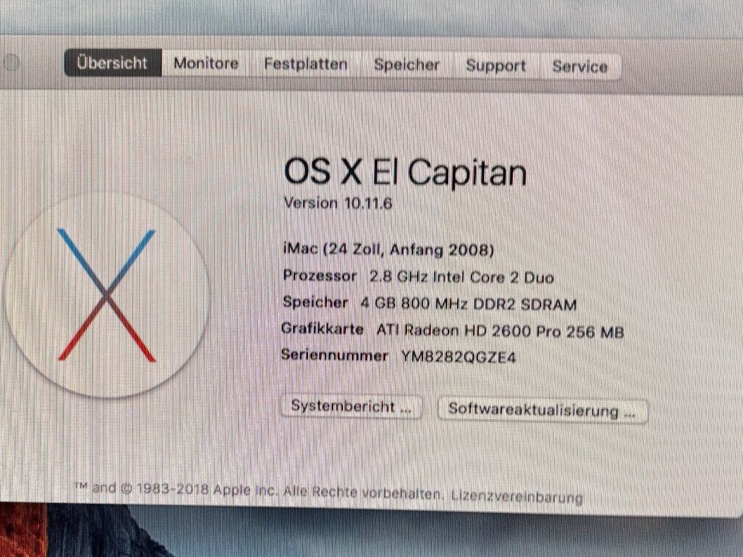 Apple PC: iMac 24-inch (Early 2008) Intel Core 2 – Usato da Rombach venduto da Pegga 1