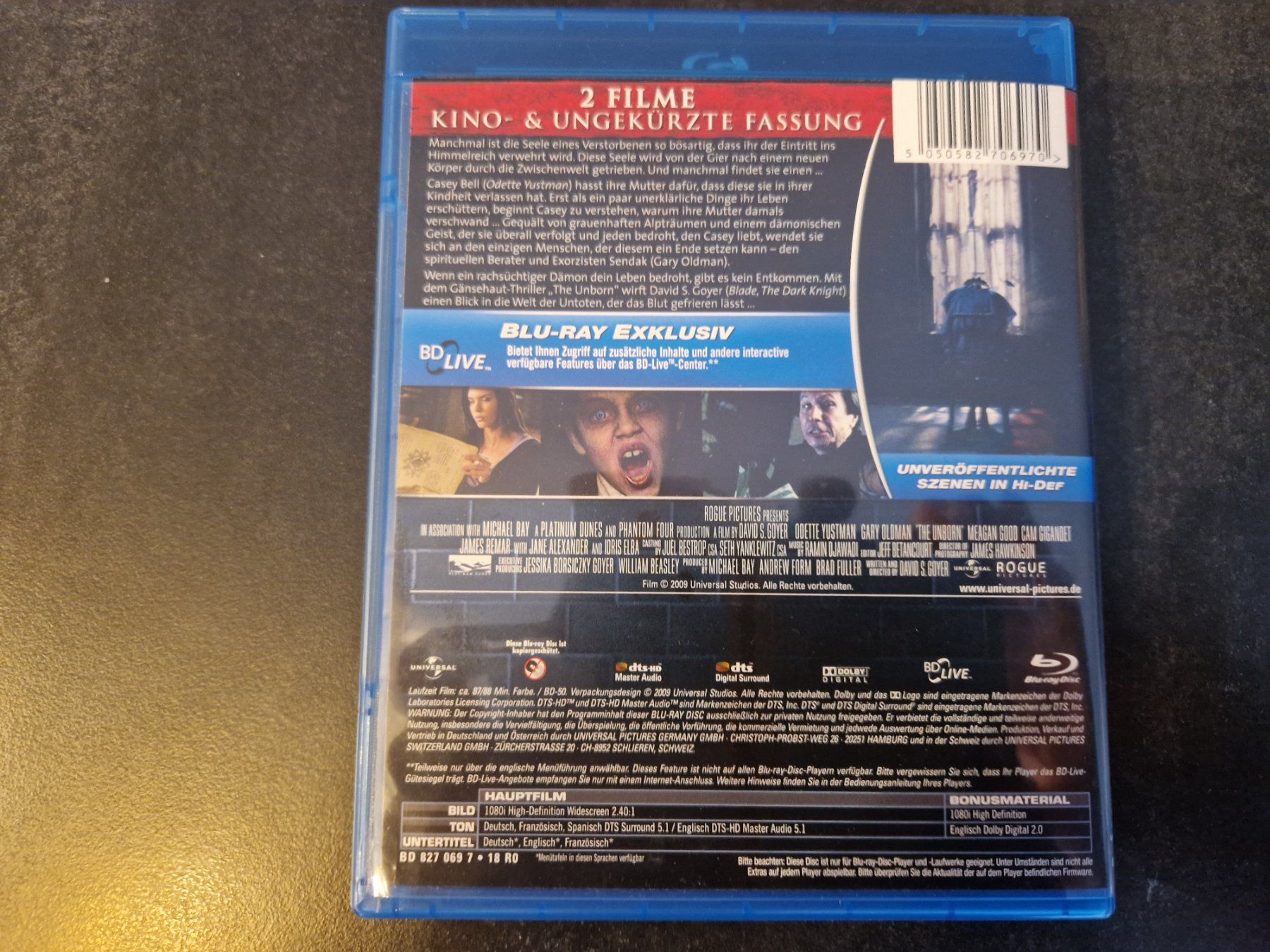 Tutti i DVDs: The Unborn Blu-Ray Topzustand – Usato da Buchs SG venduto da Herc01 2