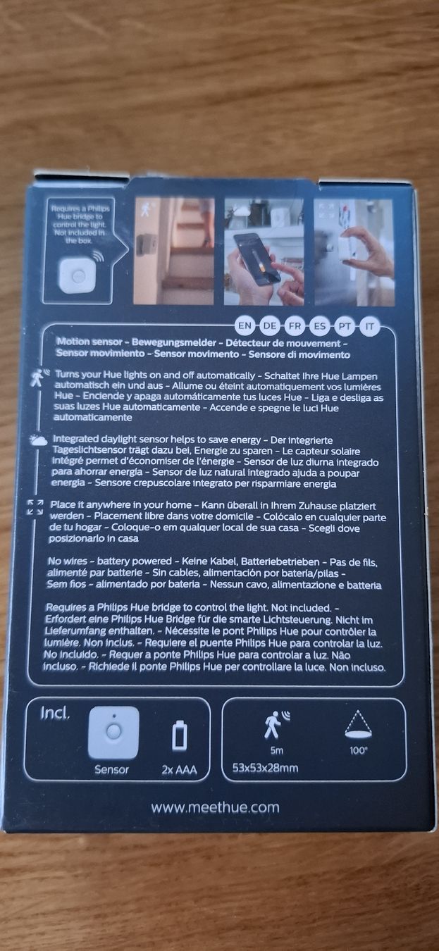 Philips Sistema di controllo: Philips Hue Bewegungssensor - neu und originalverpackt! – Nuovo e nell'imballaggio originale da Guntershausen venduto da Jtattoo 1