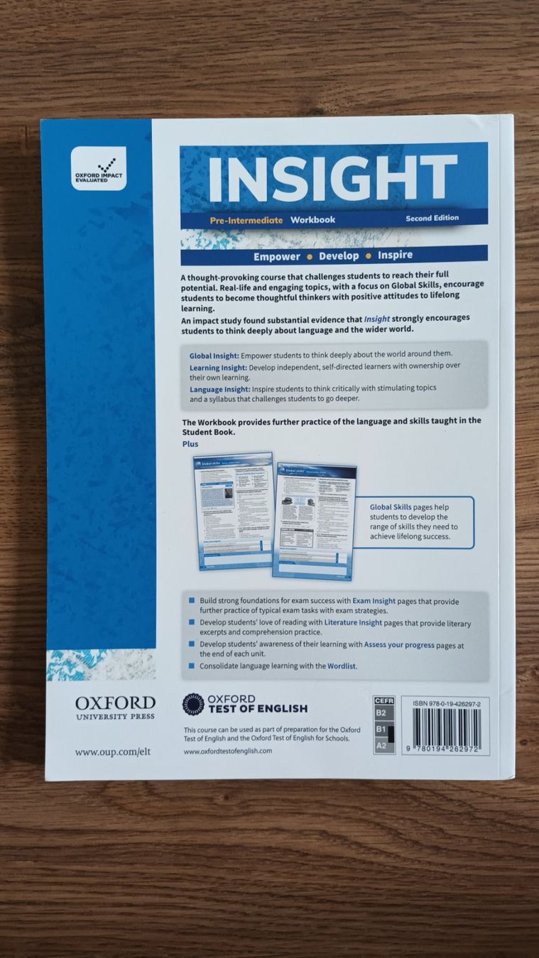 Livres: Insight Pre-Intermediate Workbook neuf! – Neuf (Voir description) à Bouveret par sac_qbl6 1