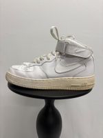 Nike Air Force 1 Mid Gr. 40.5 weiss Leder High Top Sneaker