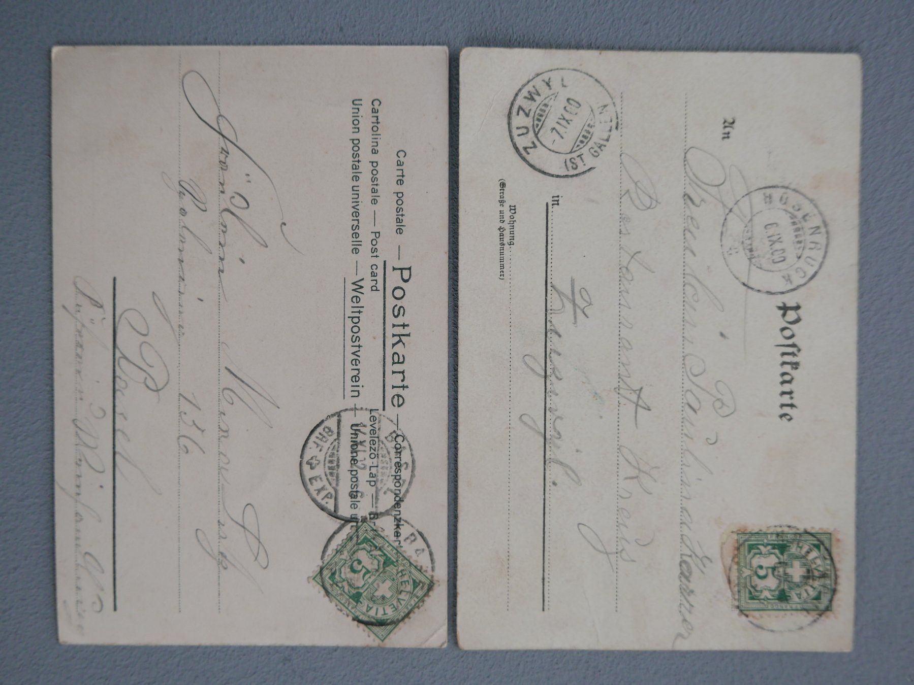 Cartoline postali: 7 ALTE ANSICHTSKARTEN JUGENDSTIL LIEBESPÄRCHEN – Usato da Balgach venduto da Zwischenraum 2