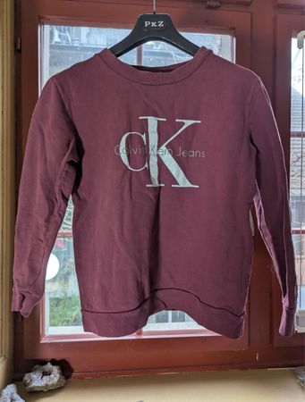 Calvin Klein Jeans Logo Sweatshirt S - Burgundy
