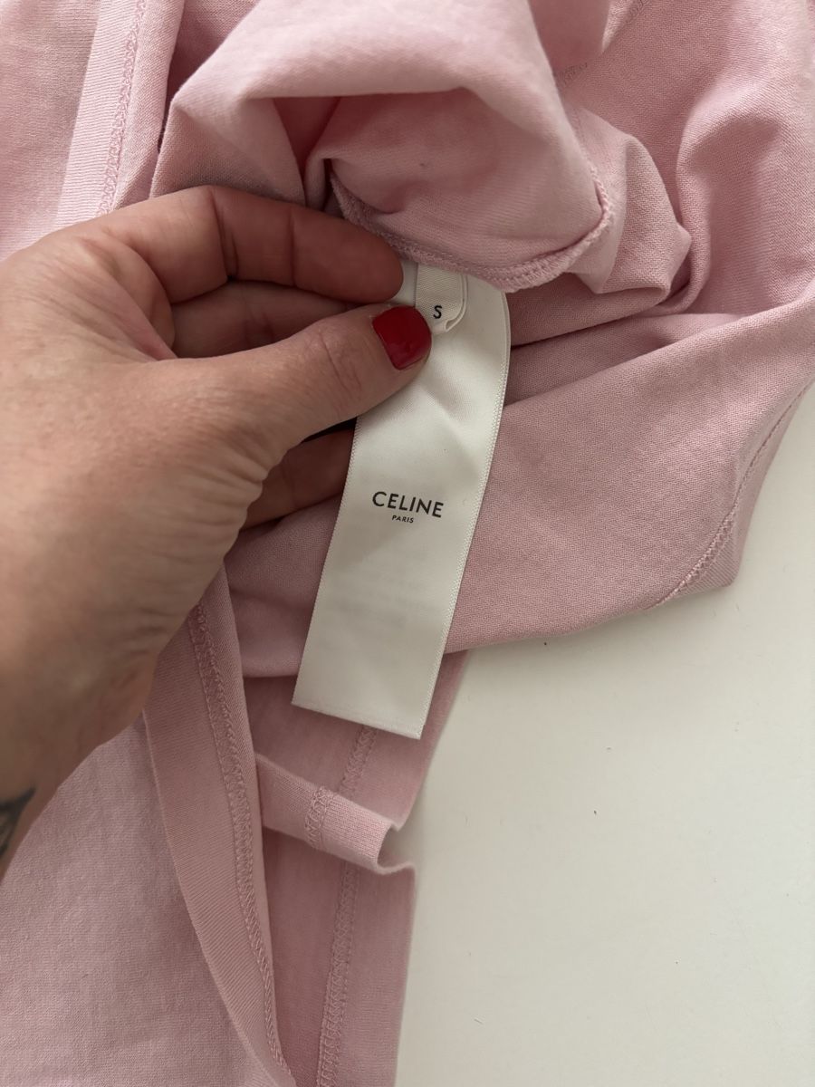 Celine T-shirt: CELINE T-Shirt rosa Grösse S Damen – Usato da Stettfurt venduto da rebella 2