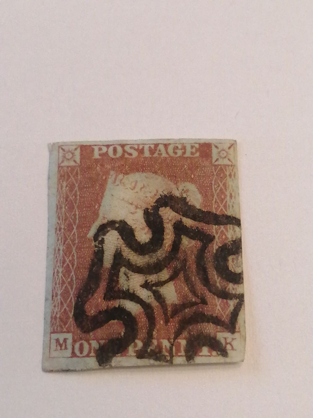 Alle Briefmarken: One Penny Red 1841  – Gebraucht aus Happerswil von tschergi