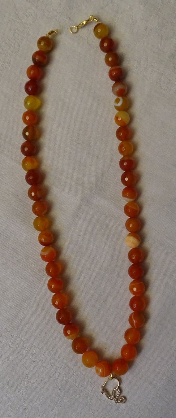 Ketten: ***TOP*** Perlenkette Rotorange mit Anhänger ***TOP*** – Neu (gemäss Beschreibung) aus Zofingen von Felix459 2