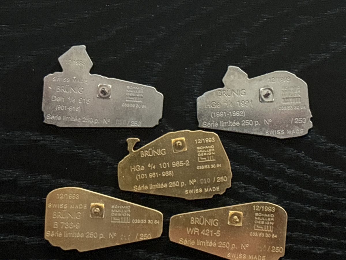 SBB/CFF/FFS Plaketten & Abzeichen: Seltenes Brünig Set Schmid Müller 250 Stück – Gebraucht aus Uetendorf von hoisle 4