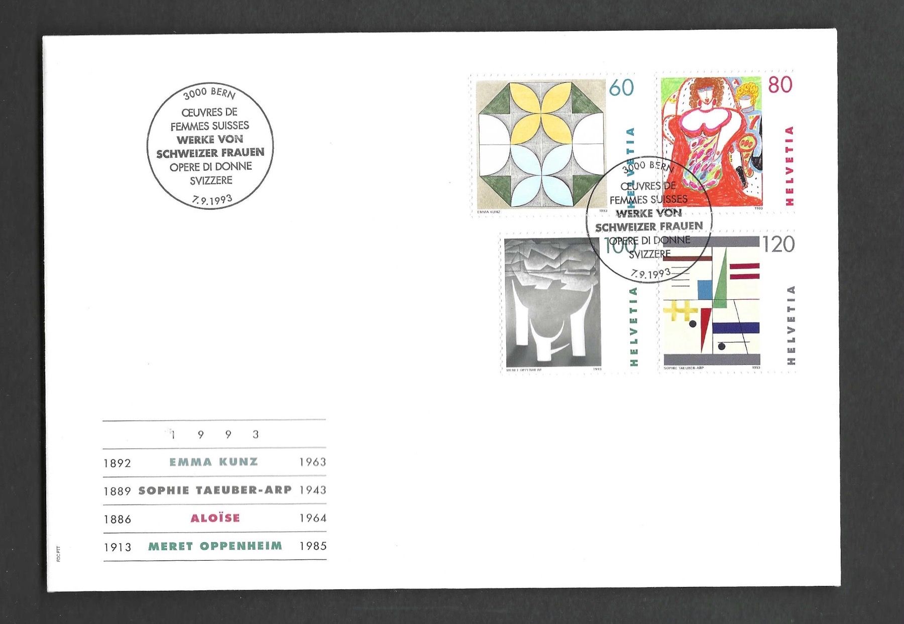 Alle Briefmarken: CH  FDC 1993 – Gebraucht aus Koblenz von Markenhimmel