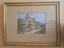 Aquarell vom Künstler Severin Benz (1834-1898)