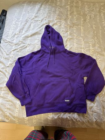 Pullover Pull&bear viola, con cappuccio, S