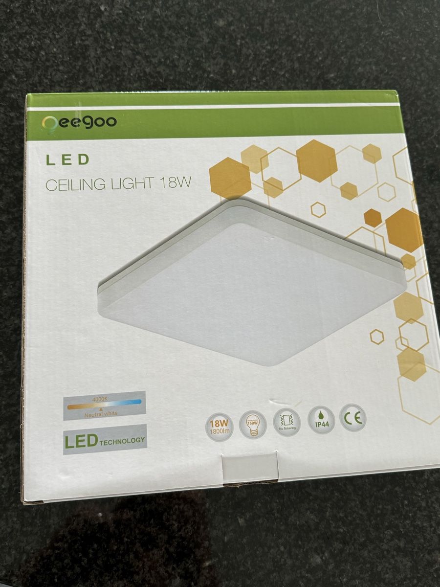 Lampadari & plafoniere: LED Deckenleuchte 18W schmal & viereckig Neu! – Nuovo e nell'imballaggio originale da Altendorf venduto da megadeals 1