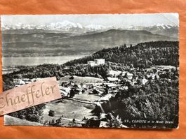 Alte Ansichtskarte St-Cergue et le Mont Blanc, Vintage!