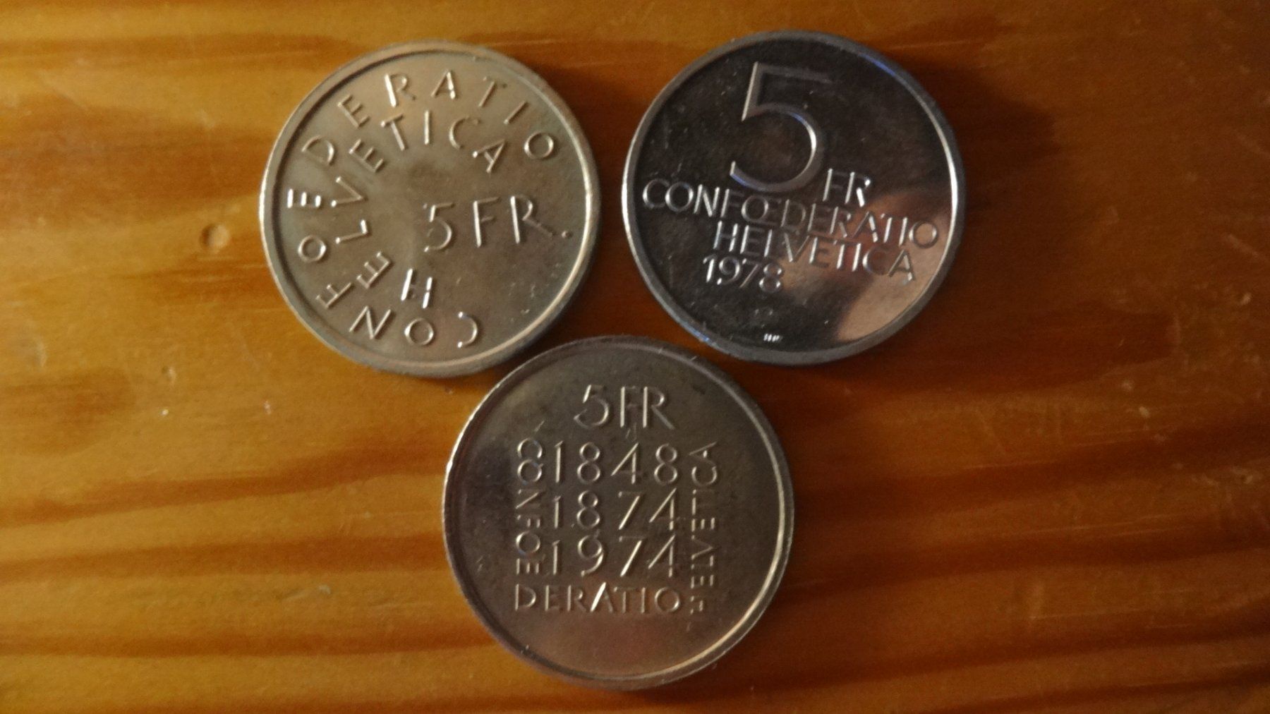 Alle Münzen: 3 pièces confoédératio helvética – Gebraucht aus Rebeuvelier von falcon58