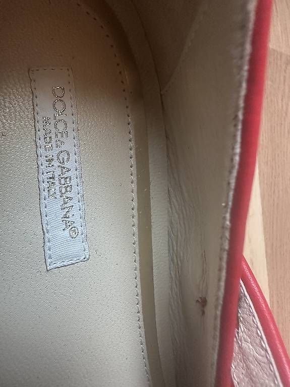 Dolce & Gabbana Scarpe per ragazze: Dolce & Gabbana Mädchen-Ballerinas, Leder, rot – Usato da Gross venduto da kor_jhp6 1
