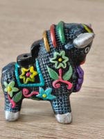 Keramik Torito Pucara, Handbemalte Peruanische Stierfigur