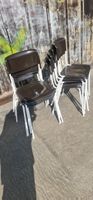 Stapelbare Stühle, 9 Stück, , ideal für Garten und Balkon