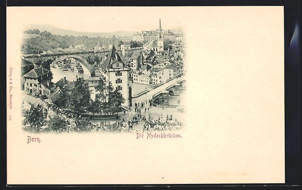 Cartes postales: AK Bern, Nydeckbrücken – D'occasion à Berlin par bartko-reher
