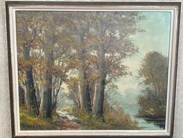 Wunderschönes Ölgemälde Dähler Landschaft signiert hochwerti
